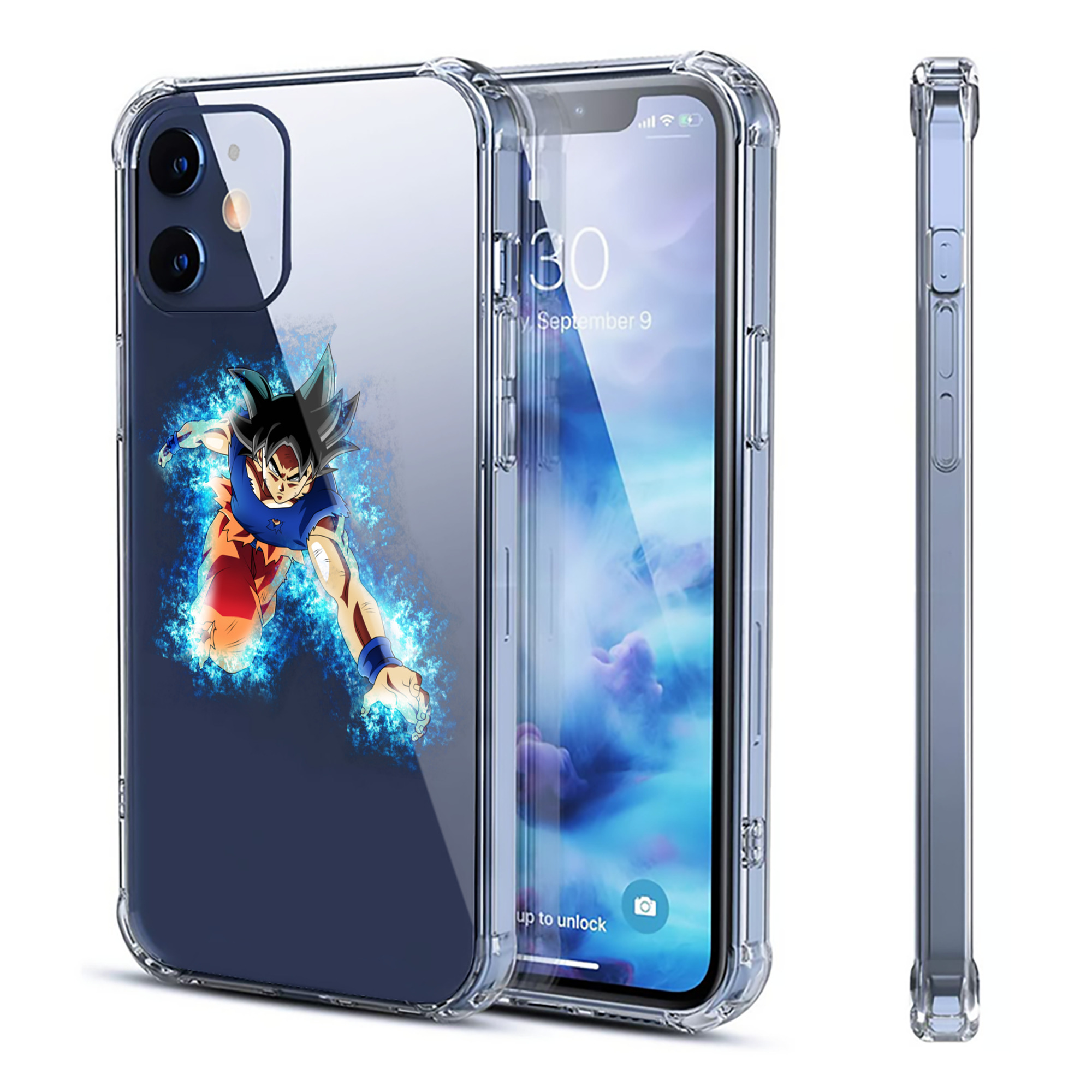 （画像用） ドラゴンボール 孫悟空（そん ごくう）Son Goku カカロット DRAGON BALL Kakarotto 【iPhone 12シリーズ対応】透明スマホケース（クリアソフトケース）